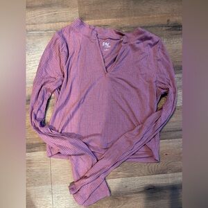 Pacsun long sleeve cropped shirt